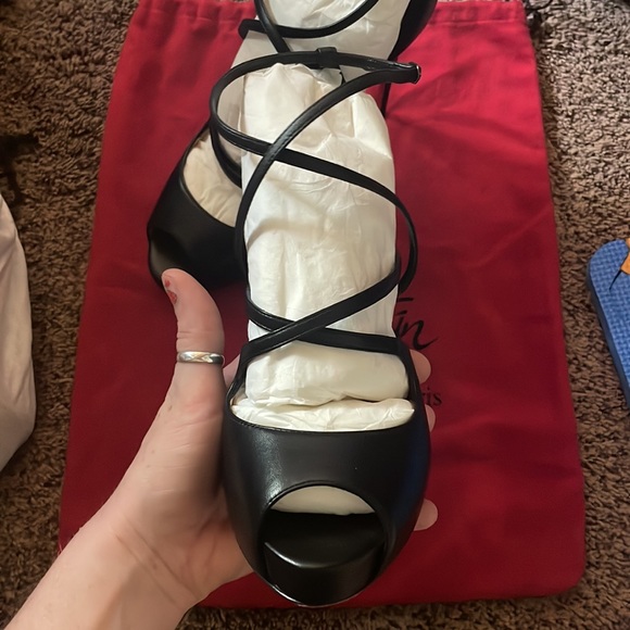 Christian Louboutin red bottom heels. - Picture 5 of 11